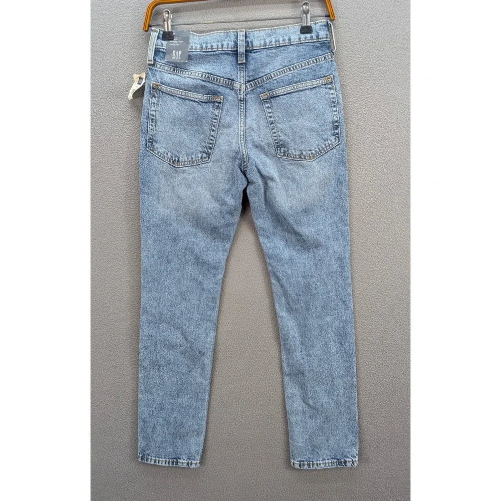 Gap Kids Boys Denim Jeans Blue Stretch Straight Taper Adjustable Waist Sz 12 NWT